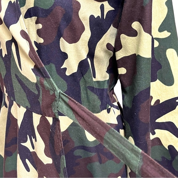 Kara Chic Camo print wrap around cotton dress - Picture 9 of 13